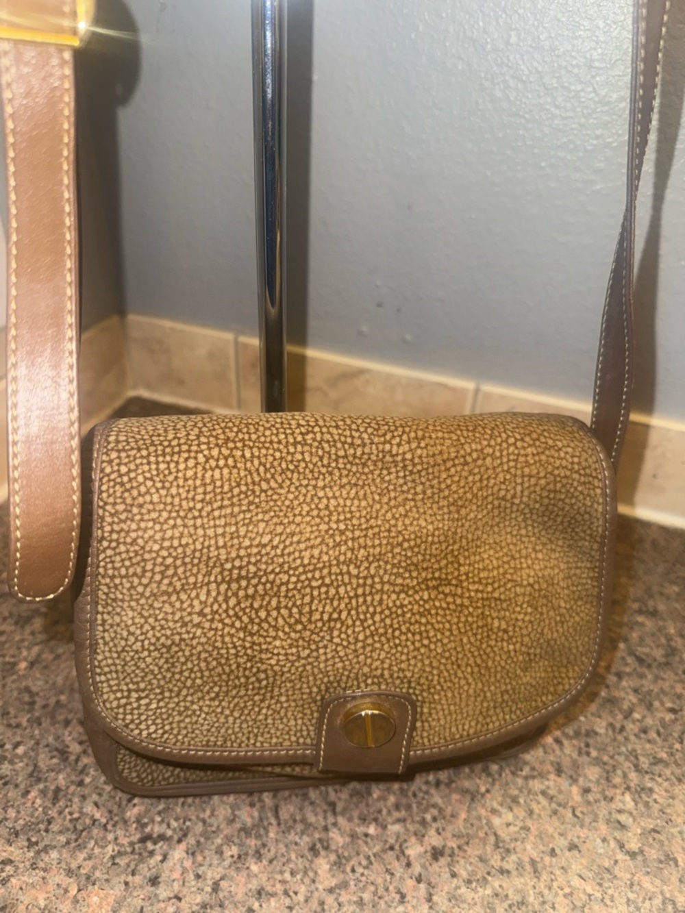 Borbonese Brown crossbody bag Crossbody Bag EUC - Picture 4 of 10